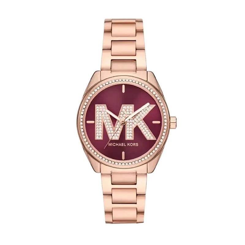 Michael Kors Stylish Janelle Red Dial Ladies Watch- MK7382